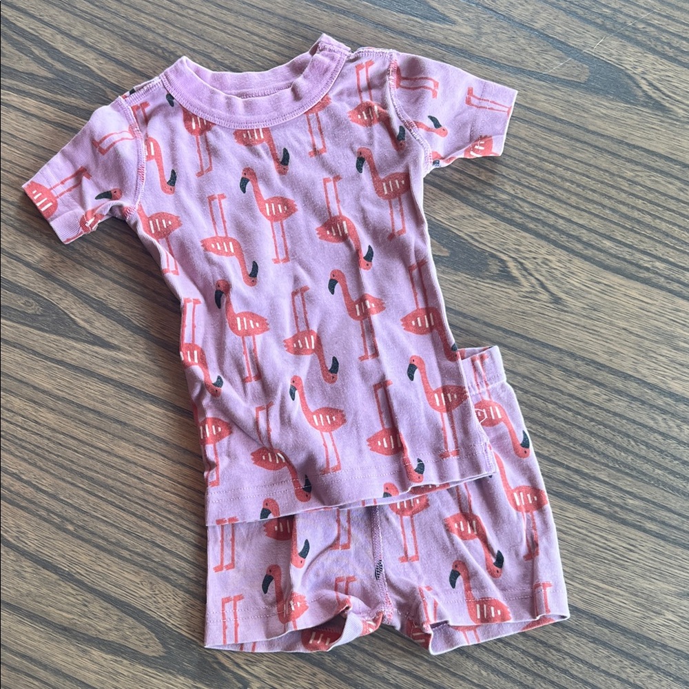 Hanna Andersson Pink Flamingo Kids Pajama Set